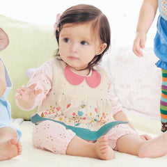 GZMM princess bib back view showing waterproof protective layer