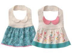 GZMM princess bib front view with absorbent knit to keep outfits dry