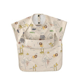 GZMM waterproof baby bib with food catcher keeps clothes clean during meals