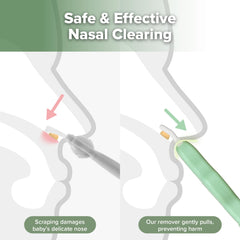 Haakaa soft silicone body highlights gentle cleaning with flexible tips.