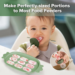 Haakaa Baby Popsicle Mold portion view highlights 0.3 oz servings.