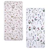 Haakaa changing pad liner in honey blossom top view protecting surfaces during diaper changes.