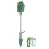 Haakaa cleaning brush double-ended for thorough breast pump and bottle scrubbing.
