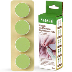 haakaa electric nail-trimmer replacement pads four-pack for longer use with quiet trimming.