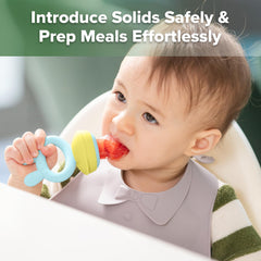 Haakaa mini freezer nibble tray blue ready for portioned snacks.