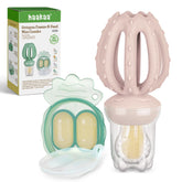 Haakaa Octopus Baby Feeder with soft pouch for safe self-feeding