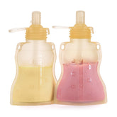 Haakaa Pouch yellow pack front view, a reusable feeding solution for on-the-go meals.