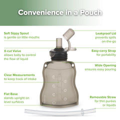 Haakaa pouch is easy to clean thanks to single-piece silicone.