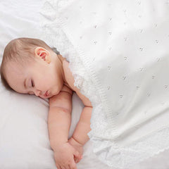 Hadetoto blanket, soft knit texture for gentle snuggles.