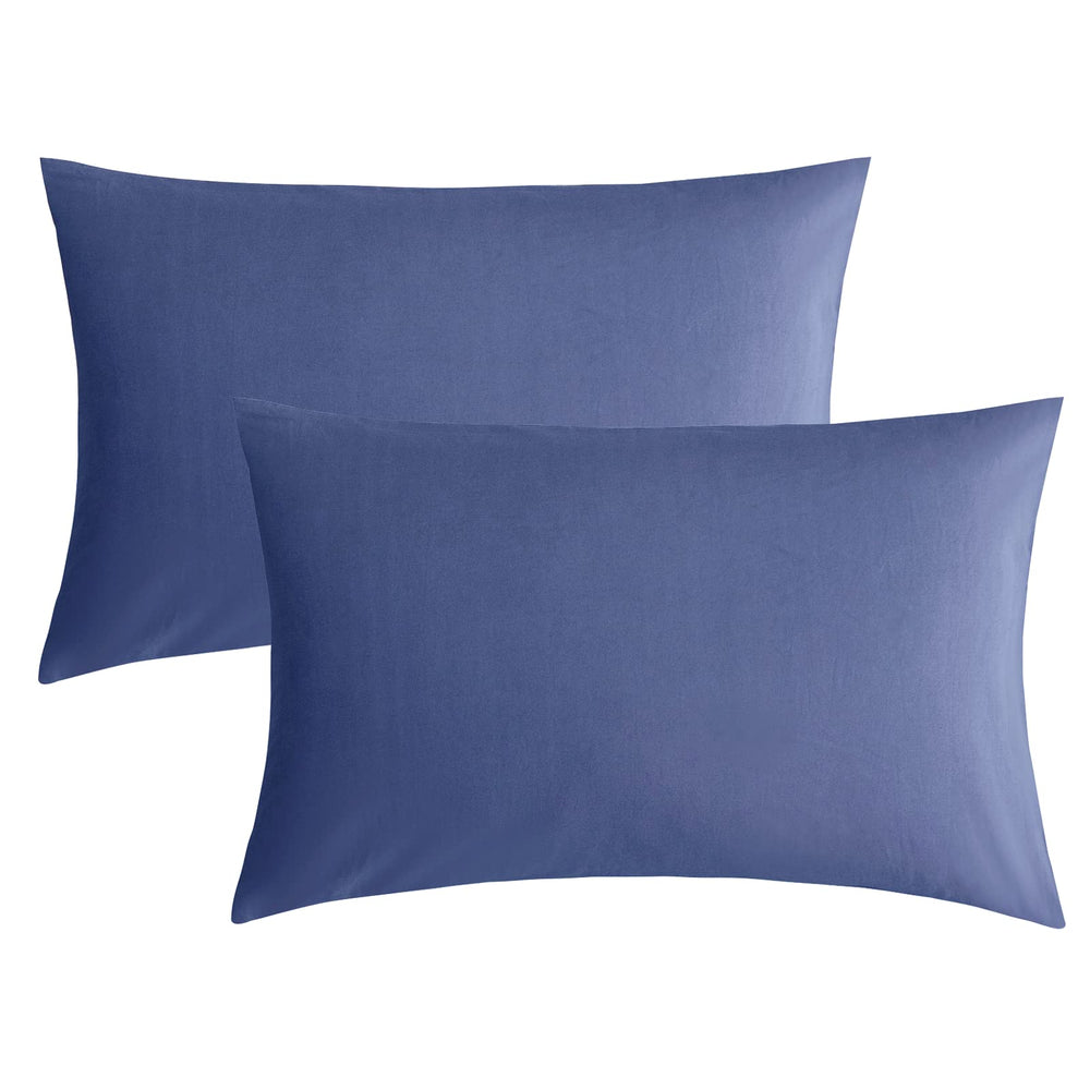 Hadi Bedding toddler travel pillow 12x16 in blue, ideal for car rides.
