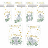 Hadley Designs elephant baby closet dividers organize the nursery wardrobe