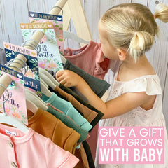 Hadley Designs 0-3 month divider helps sort newborn outfits efficiently