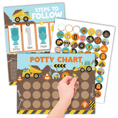 Hadley Designs potty chart for boys with posters to boost engagement.