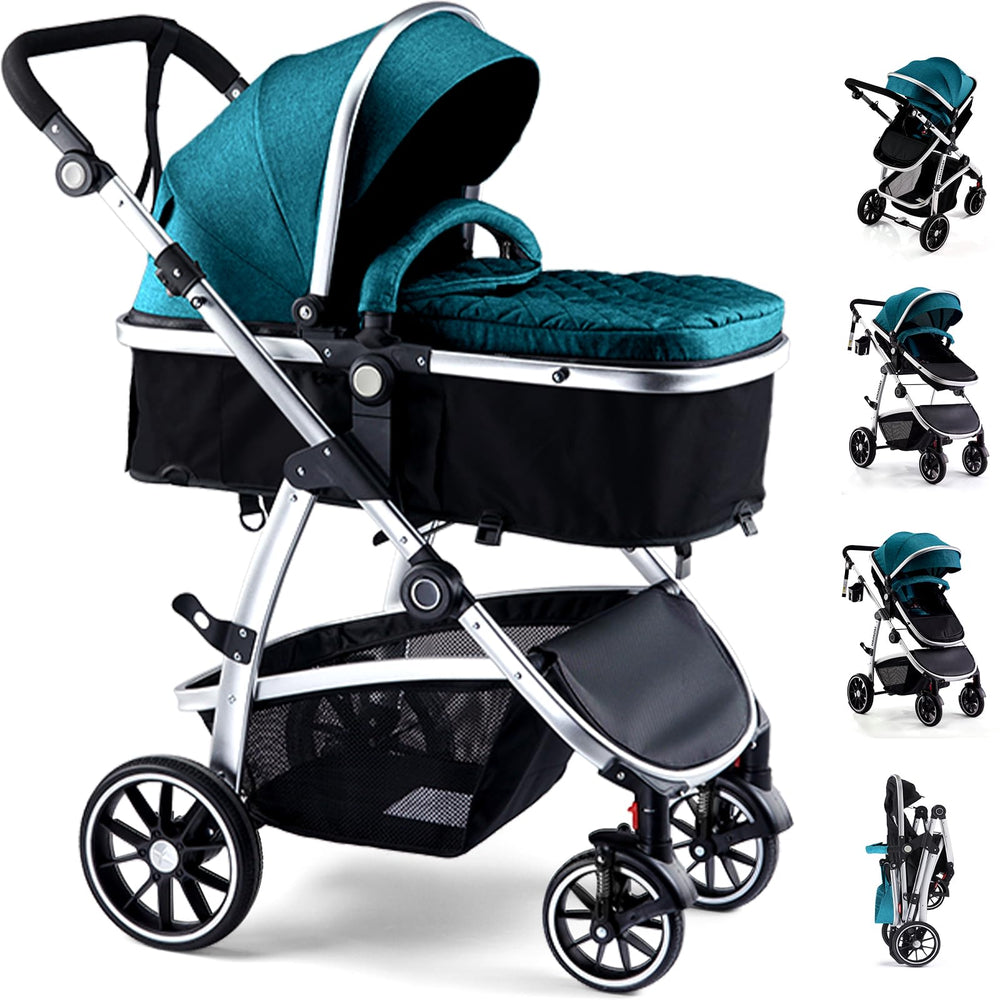 Hagaday baby stroller in bassinet mode for newborn comfort and calmer naps