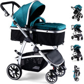 Hagaday baby stroller in bassinet mode for newborn comfort and calmer naps