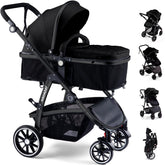 Hagaday 2-in-1 foldable stroller for easy transport.