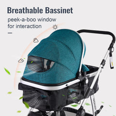 Hagaday stroller handlebar adjusted to four heights for comfort