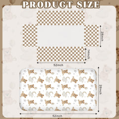 Hahafelt crib skirt with 14-inch drop for a neat nursery look