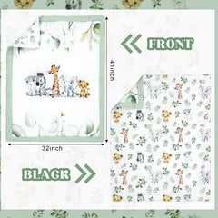 Hahafelt safari animals fitted sheet supports snug crib fit