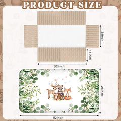 Hahafelt safari crib fitted sheet demonstrates soft, breathable comfort for baby.