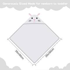 HAHASHOW Bear hooded towel—absorbent cotton that helps dry quickly.