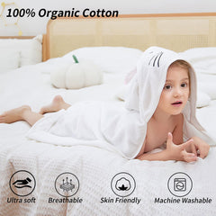 HAHASHOW Tiger hooded towel—colorful design adds fun during bath time.