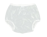 Haian pull-on plastic pants small transparent white for discreet protection and dry wear