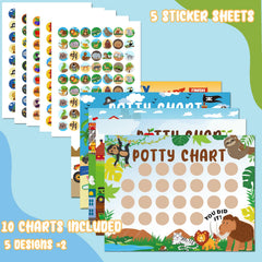 HAJOROM potty chart with jungle theme makes learning feel adventurous and rewarding