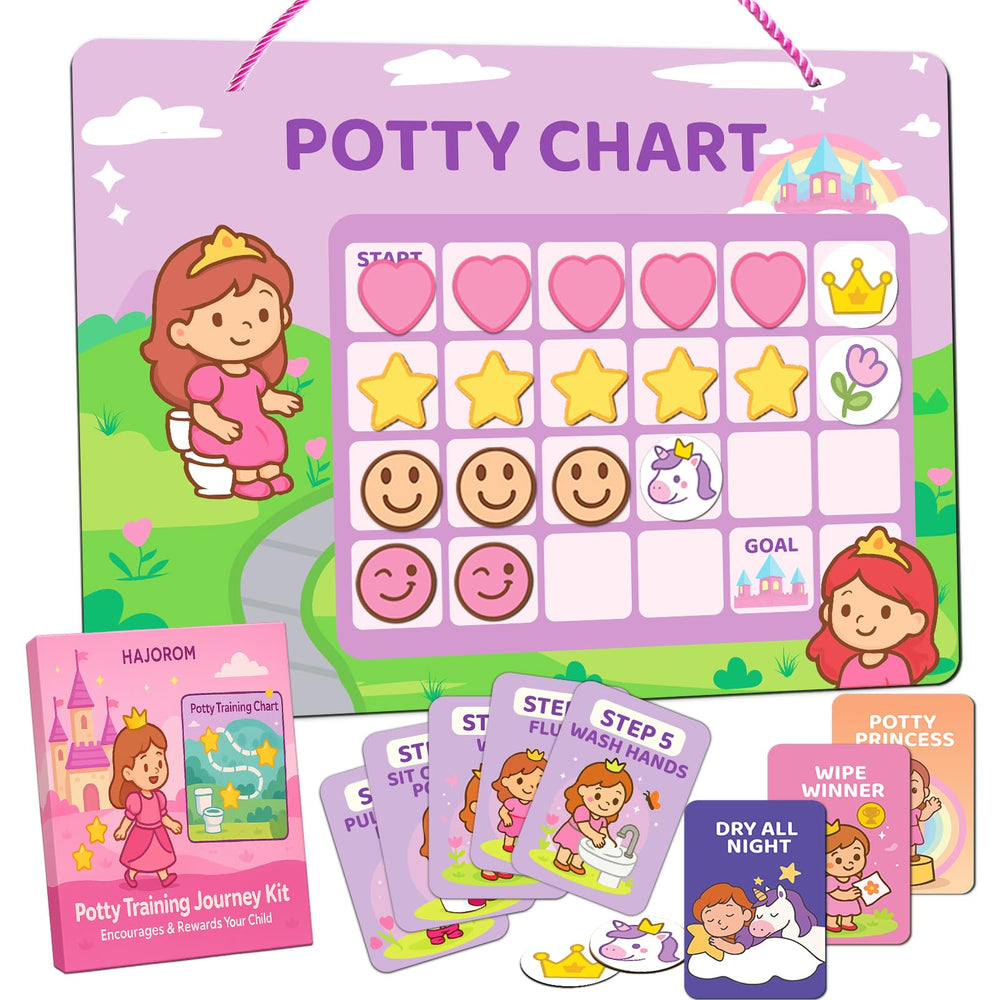 HAJOROM Potty Chart mainboard with magnets for reusable training.