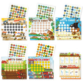 HAJOROM potty chart in monster car theme encourages joyful toilet training progress