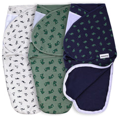 Hakochia baby swaddle with zipper closure for quick diaper changes.