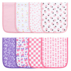 Hakochia organic cotton burp cloths in large size for newborn comfort and coverage