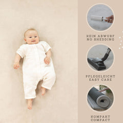 Hakuna Matte CloudSoft non-slip backing keeps the mat secure on smooth floors.