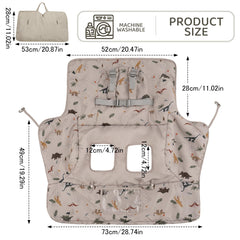 HALAA VAUVA cart cover folded into a compact storage bag for travel