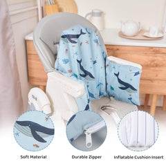 HALAA VAUVA sea blue cushion fabric texture feels soft