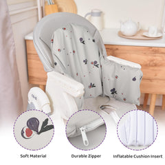 HALAA VAUVA inflatable inner lining offers adjustable firmness for mealtime comfort