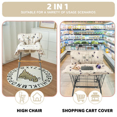 HALAA VAUVA multi-use cart cover grape pattern provides comfort for shopping trips