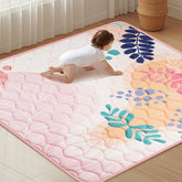 Haleeone baby play mat 50x50 soft surface protects knees during crawling