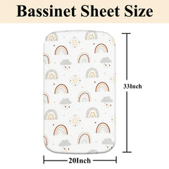Haleeone bassinet sheet offers a soft-touch surface for gentle baby comfort.