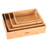 Hallops large wooden crate in kitchen pantry storage for organization.