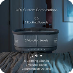HALO BassiNest 360-degree swivel brings baby within arm's reach.