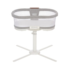 HALO BassiNest Luxe over-bed rotation for close sleep access and feeds