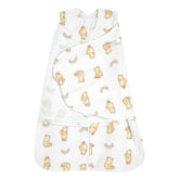HALO microfleece sleepsack swaddle ensemble keeps newborn snug and secure