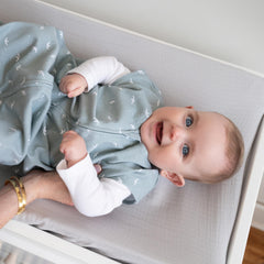 HALO SleepSack bottom zipper enables easy diaper changes without waking baby