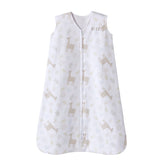 HALO SleepSack llama sand color on baby for comfortable nights.