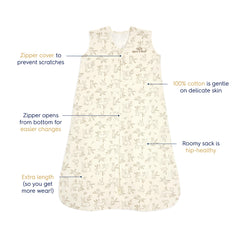 Diaper changes are easier with the HALO SleepSack bottom zipper