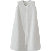 HALO Sleepsack front view in grey showing wearable warmth for safe sleep