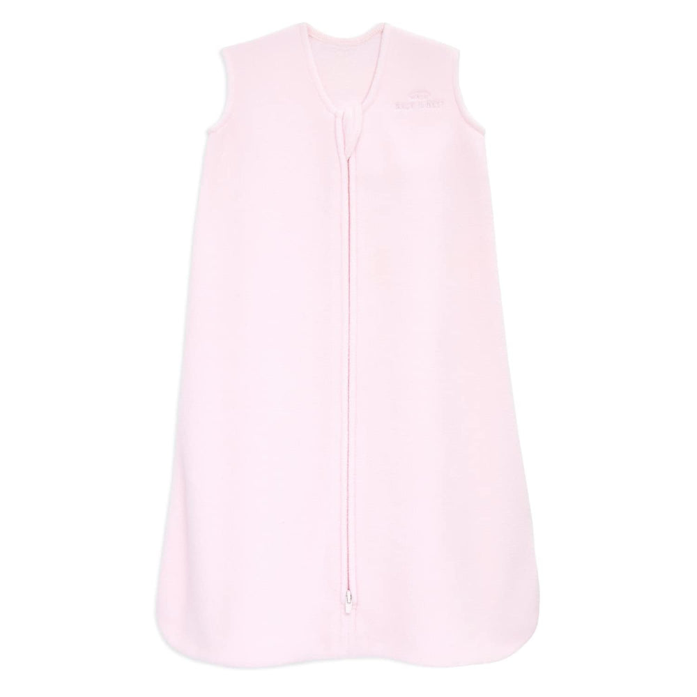 HALO SleepSack microfleece in soft pink for cozy, safe sleep.