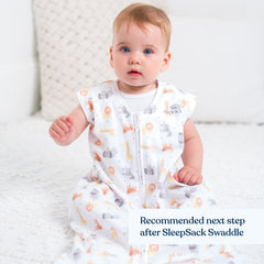 HALO SleepSack neckline zipper cover protecting the skin during changes