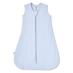 Halo Sleepsack Supersoft Blue Fog front view shows breathable bamboo viscose for comfortable sleep